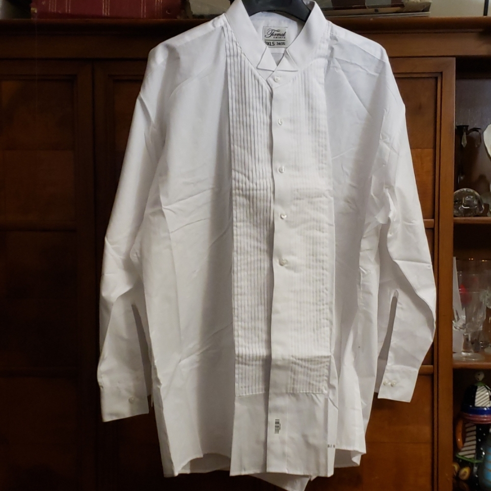 FORMAL WHITE LONG SLEEVE SHIRT SZ 3X L5 - Picture 1 of 8